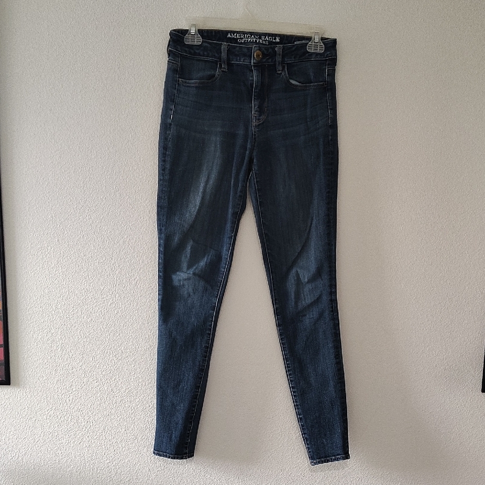 American Eagle Outfitters Women's Dark Wash360° Stretch Hi-Rise kegging Size 6
